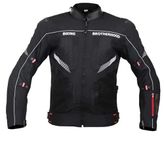 Biking Brotherhood Men's Ladakh All Season Textile Riding Jacket (Black, 3XLarge)