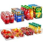 Feshory 8 Pack Clear Fridge Organis