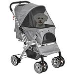 PawHut Travel Pet Stroller for Dogs