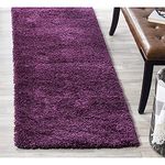 Irsha Carpets Extra Soft Luxury Area Rug Fluffy Carpet Living Room Shaggy Carpet 2-inch Thick Carpet (Purple, 2x3 Feet)