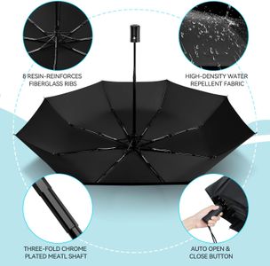 TechRise Compact Windproof Umbrella – Lightweight Travel Design