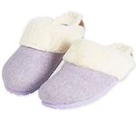 Ladies Mule Slippers DUN95 (6 UK, Orchid Purple)