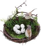 1 Set Bird Nest Decor Easter Ornaments Spring Bird Decor Easter Artificial Bird Nest Store Decor Arts and Crafts for Fake Eggs Bird Rattan Nest Bird House for Egg Decor Bird Eggs