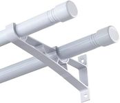 Harrms Double Curtain Poles, White 