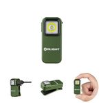 OLIGHT Oclip 300 lumens EDC Clip Magnetic Mini Flashlight, Rechargeable Pocket Light, Easy to Attach and Clip-on for Hiking, Photo Fill Light, Cycling, Reading(OD Green)