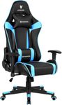 Oversteel - ULTIMET Professional Gaming Chair Leatherette, 2D Armrests, Height Adjustable, Reclining Backrest 180º, Gas Piston Class 3, Up to 120Kg, Blue