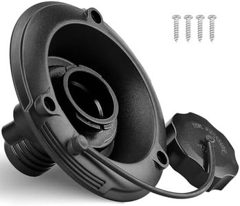 RVGUARD RV Fresh Water Hatch, Gravity Fill Hatch Inlet, Black