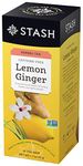 Stash Tea Lemon Ginger Herbal Tea - Non-caffeinated, Non-GMO Project Verified Premium Tea with No Artificial Ingredients, 30 Count (Pack of 1)