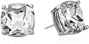 kate spade new york "Essentials" Silver-Tone Small Square Stud Earrings