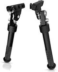 NC Brand V8 Style M-LOK 6.5-9 Inch Foldable Aluminium Bipod, Directly Connected To 1913 Picatinny Rail, Black