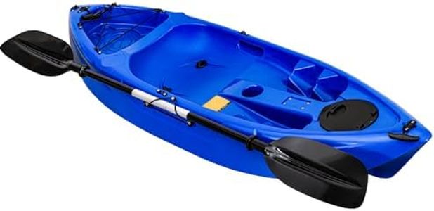 Kids Youth Kayak, 7FT Sit on Top Fishing Kayak for Kids Child with Paddle, Capacity of 88LBS, Hard Shell Recreational Ocean Kayak Boat