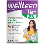 Vitabiotics Wellteen Her Plus - 56 Tablets/Capsules, 56 Count (Pack of 1)