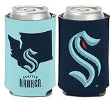 WinCraft NHL Seattle Kraken Washington State Can Cooler 1-Pack 12 oz. (Foldable, 2-Sided Design)