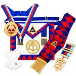 THE MASONIC COLLECTION - White 100% Cotton Gloves - Blue Square & Compass Symbol - With Lodge Number - A Useful Gift Accessory For Freemason Men - S,M,L,XL Sizes