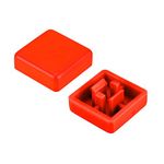 uxcell 20pcs Tactile Push Button Switch Caps 12x12mm for 12x12x7.3mm Micro Tactile Switch Red