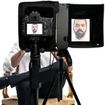 Glide Gear Colapsible Portable F2F 25 Face-to-Face Eye Contact Periscope Interview Teleprompter