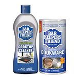 Bar Keepers Friend Cooktop Cleaning Bundle - with Cooktop Cleaner and Cookware Cleanser & Polish