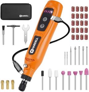 HARDELL Mini Cordless Rotary Tool, 5-Speed Type-C Charging Rotary Tool Kit with 43 Accessories, 3.7V Power Rotary Tool for Sanding, Polishing, Engraving, Carving, Grinding, DIY Crafts