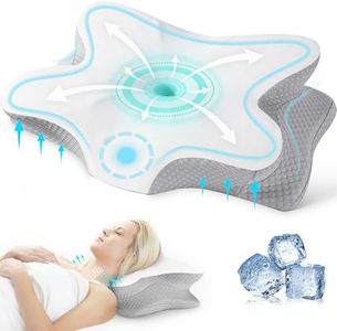 Neck Pillow for Neck and Shoulder,Memory Foam Pillow Contour Pillow Cooling Pillows for Sleeping, Neck Support Pillow for Side Back Stomach Sleepers with Comfort Support