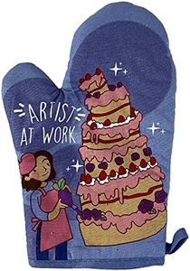 Artist At Work Oven Mitt Funny Cake Decorating Baking Dessert Kitchen Glove (Oven Mitts)