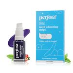 Perfora Teeth Whitening Combo - Whitens Teeth in 1 Use | Enamel-Safe & Sensitivity-Free Oral Care Formula For Tooth Stain Removal | Teeth Whitening Strips - Pack Of 3 & Purple Serum - 10ml