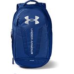 Under Armour Hustle Backpack, Royal (400)/Silver, One Size Fits All