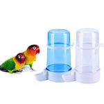 Pet Bird Water Feeder, 13.5 Oz Parrot Water Dispenser, Bird Cage Suspended Automatic Water Dispenser for Parakeet Budgie Lovebirds Cockatiel (2PCS)