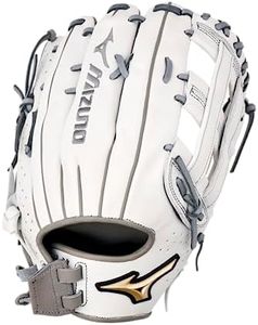 Mizuno Prime Elite Outfield Fastpitch Softball Glove 13" | Fastpitch FIELDERS MITT | RH White-Grey