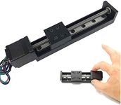 Linear Rail 50mm Length Travel Linear Stage Actuator with Square Linear Rails Mini Slide Table + NEMA 11 Stepper Motor for DIY CNC Router Milling Machine