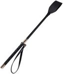 OBTANIM 18 Inch Riding Crop PU Leather Horse Whip Crop for Equestrian Horses