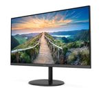 AOC Q24V4EA - 24 Inch QHD Monitor, 75Hz, 4ms, IPS, Adaptive Sync, Speakers, FlickerFree (2560x1440 @ 75Hz, 250cd/m², HDMI 1.4 x 1, DisplayPort 1.2 x 1 ), black