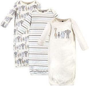 Hudson Baby Baby-Girls Cotton Gowns, Royal Safari, 0-6 Months