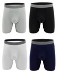 WINDAY Men's Briefs Breathable Ice Silk Sports-Inspired Underwear Boxer Briefs B19-2 - - XXL