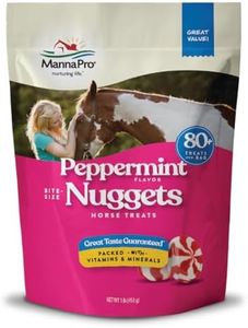 Manna Pro Bite-Size Nuggets | Peppermint Flavored Horse Treats | 1 Pound