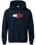 ADRO Hoodies for Men | Printed Hoodie for Men | Cotton Hoodie | Mens Hoodies | Sweatshirt for Men | Hooded Hoodie | H24-FLAG-NB-L Navy Blue