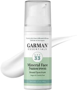 GARMAN ESSENTIALS Mineral Sunscreen Face Lotion SPF 33, All Natural Sunscreen with Zinc Oxide, 98% Organic Ingredients, Reef Safe, Broad Spectrum, Water Resistant, 1.7 fl oz