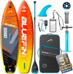 Bluefin Cruise 10'8 Orange Inflatable Paddle Board | Premium SUP Package & Accessories | Non-Slip Deckpad & Lightweight | 6' Thick All-Round Paddleboard | Perfect stand up board for Adults & Youth