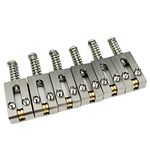 Kaynes 6PCS Guitar Bridge Roller Saddles – Stainless Steel Tremolo Bridges Saddle for Fender Telecaster Tele Stratocaster Strat ST TL Style Electric Guitar Replacement (10.8MM)