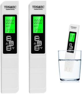 FORIOT 2026 4-in-1 Digital Water Tester 2PCS, 0-9999PPM TDS/EC/Hardness/Temperature Meter, Water Quality Tester for Drinking Water, Pool, Aquarium, RO System, Hydroponics (Batteries Not Included)