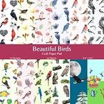 Beautiful Birds Craft Paper Pad: Bird Scrapbook Paper