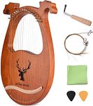 16 String Lyre Harp Solid Wood Stri