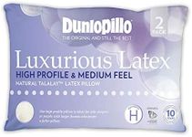 Dunlopillo 2 Pack Luxurious Latex High Profile Pillow (Medium Feel)