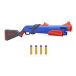 Nerf Fortnite Pump SG Blaster Pump Action Mega Dart Blasting Breech Load 4 For Youth, Teens, Adults, Multicolor, Big