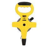 GLIVE (LABEL) Professional Measurement Tool Open Reel Measuring Tape Tool Fibreglass Measuring Tape With Unbreakable ABS case Double Side Printing Measuring Tape Roller (30 Meter)