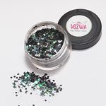 Vozwa Black Mix EyeShadow Gradient Chunky Glitter Eye Makeup ✮ 12 gm