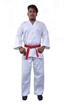 Be Win Karate Uniform Poly-Cotton Drill Fabric -(White,34 Size)