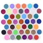 MEILINDS 45 Colors Nail Art Glitter Powder Acrylic Glitter Shiny Dust Set Nail Art Decoration