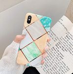 DEFBSC iPhone 6 Plus/iPhone 6s Plus Marble Case, Colourful Marble Case Ultra Slim Soft TPU Bumper Shockproof Colourful Marble Back Cover Case for iPhone 6 Plus/iPhone 6s Plus, Yellow