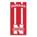 NCAA Nebraska Cornhuskers Zone Read Beach Towel, 30"x60", Scarlet