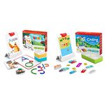 Osmo - Little Genius Starter Kit for iPad - 4 Educational Learning Games - Ages 3-5 - Phonics and Creativity - & - Coding Starter Kit for iPad - 3 Hands-on Learning Games - Ages 5-10+ - Learn to Code